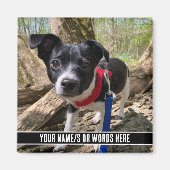 下にカスタマイズされた写真モダン マグネット (正面)