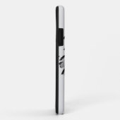 下にロゴが表示されたBitcoin破れた画像 Case-Mate iPhoneケース (裏面/右)