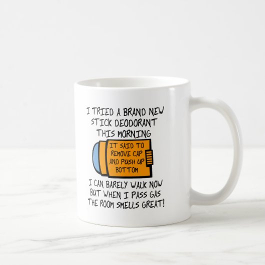 下に押し上げるおもしろマグカップ コーヒーマグカップ (右)