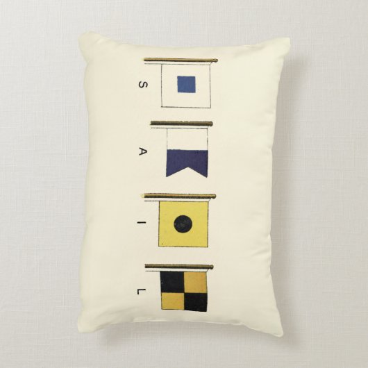 下に絵画帆を持つ四つのフラ書グのの アクセントクッション (裏面(縦))