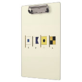 下に絵画帆を持つ四つのフラ書グのの クリップボード (左)