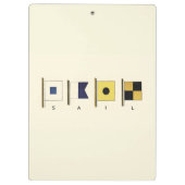 下に絵画帆を持つ四つのフラ書グのの クリップボード (裏面)