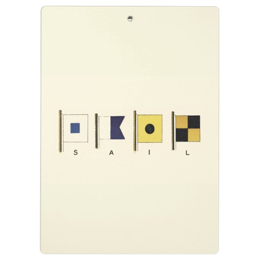 下に絵画帆を持つ四つのフラ書グのの クリップボード (裏面)