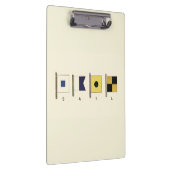 下に絵画帆を持つ四つのフラ書グのの クリップボード (右)