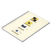 下に絵画帆を持つ四つのフラ書グのの ノートブック (左側)