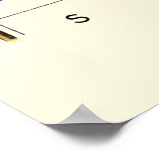 下に絵画帆を持つ四つのフラ書グのの ポスター (角)