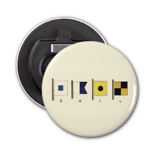 下に絵画帆を持つ四つのフラ書グのの 栓抜き (正面)