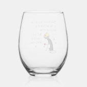 下のワインでは答えおもしろいない引用文 ステムなしワイングラス (裏面)