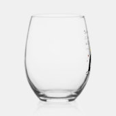 下のワインでは答えおもしろいない引用文 ステムなしワイングラス (右)