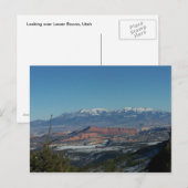 下の山を見渡す ポストカード (正面/裏面)