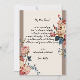 下の方 が私の花嫁の付き添いだ 招待状