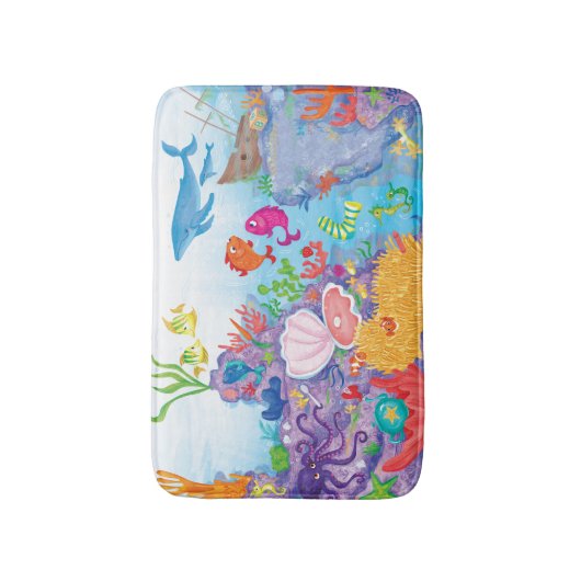 下の海 バスマット (正面縦)