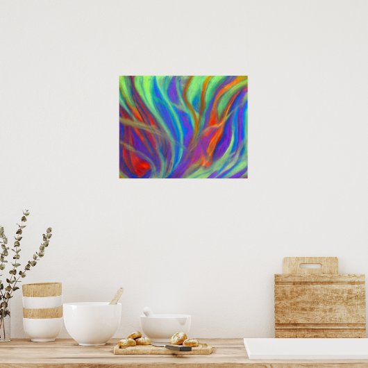 下の色 ポスター (キッチン)