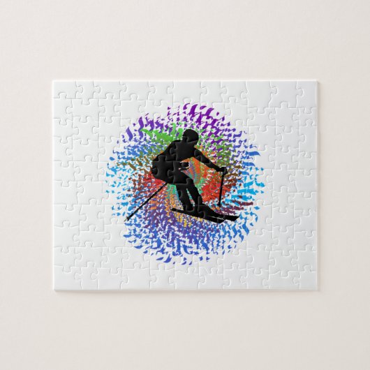 下りの螺線形 ジグソーパズル (横)