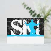 下りスキーストライプ場 招待状 (スタンド正面)