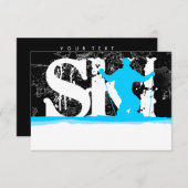 下りスキーストライプ場 招待状 (正面/裏面)