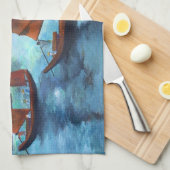 下りドラゴンベイのジャンクス キッチンタオル (四つ折り)