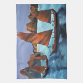 下りドラゴンベイのジャンクス キッチンタオル (縦)