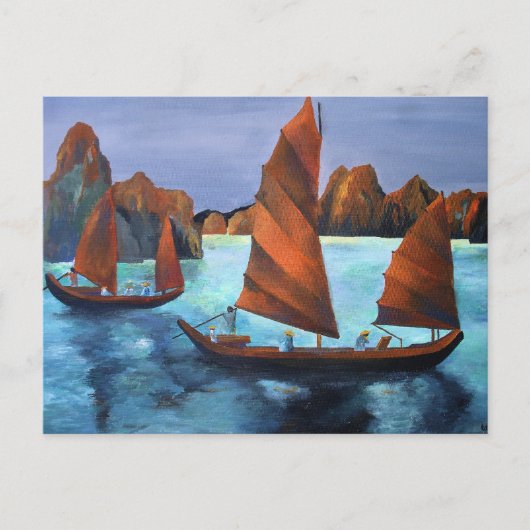 下りドラゴンベイのジャンクス ポストカード (正面)