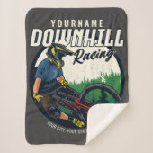 下りパーソナライズされたヒルレーシングマウンテンバイクトレイル シェルパブランケット (正面)