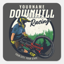 下りパーソナライズされたヒルレーシングマウンテンバイクトレイル