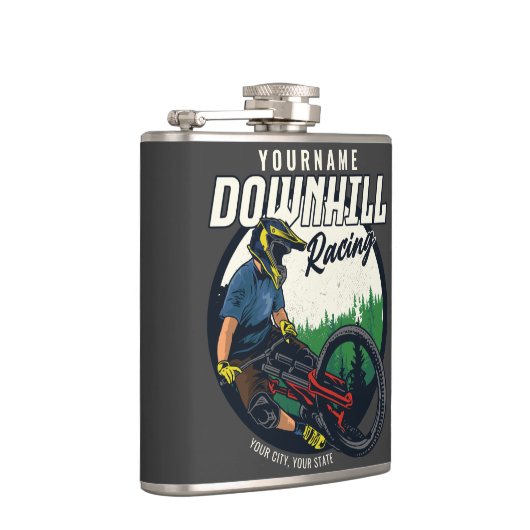下りパーソナライズされたヒルレーシングマウンテンバイクトレイル  フラスク (右)