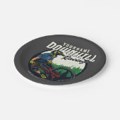 下りパーソナライズされたヒルレーシングマウンテンバイクトレイル ペーパープレート (アングル)