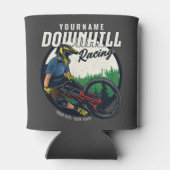 下りパーソナライズされたヒルレーシングマウンテンバイクトレイル 缶クーラー (裏面)