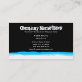 下り坂のスキーは縞で飾ります 名刺 (裏面)