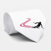 下り坂のスキートラック ネクタイ (ロール)