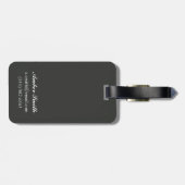 下り坂のスキーヤー-スポーツおよび喜びの広告宣伝 ラゲッジタグ (裏面横)