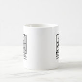 下り坂のスリルのマウンテンバイク コーヒーマグカップ (中央)