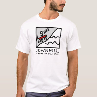 下り坂のスリルワゴン Tシャツ