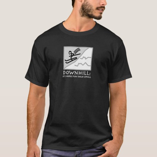 下り坂のスリル Tシャツ (正面)