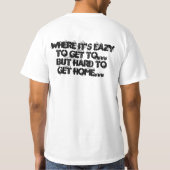 下り坂のバー Tシャツ (裏面)