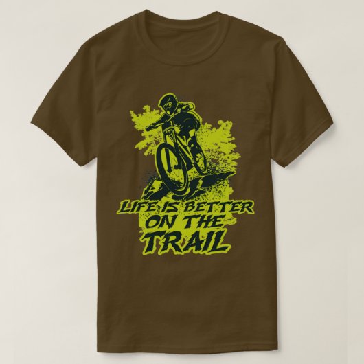 下り坂の道を進むほうが良い Tシャツ (デザイン正面)