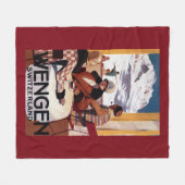 下り坂クラブ昇進ポスター フリースブランケット (正面(横))