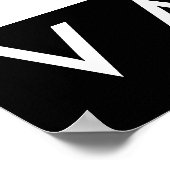 下り坂スキー場 ポスター (角)