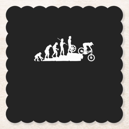 下り坂マウンテンバイク ペーパーコースター (正面)