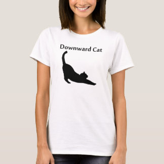 下り猫 Tシャツ