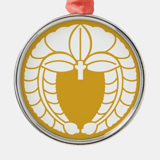 下り藤 メタルオーナメント (正面)