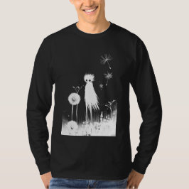 下り静か長 Tシャツ