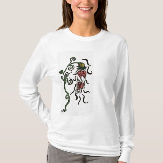 下るハート Tシャツ (正面)