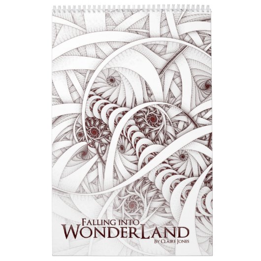 "下る"螺線形のフラクタル カレンダー (カバー)