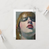 下を見ている女の子(by Malcolm T. Liepke) カード (正面/裏面インサイチュ)