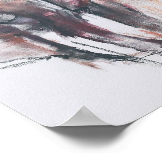 下を見ない ポスター (角)