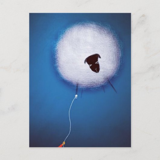 下を見ない ポストカード (正面)