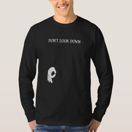 下を見ない Tシャツ (正面)