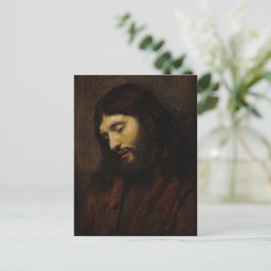 下を見るイエス ポストカード (スタンド正面)