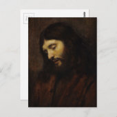 下を見るイエス ポストカード (正面/裏面)